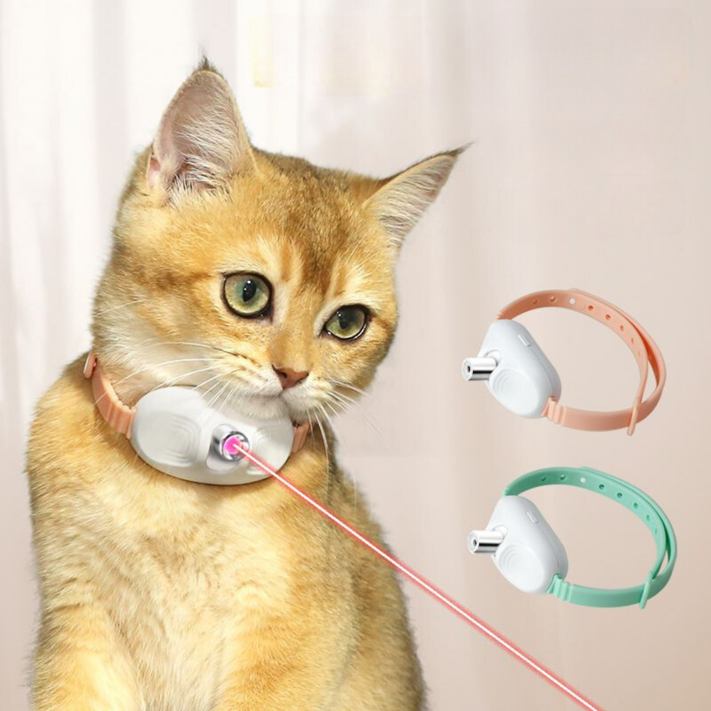 Smart Cat Collar Laser Toy – Interactive Cat Playtime Collar