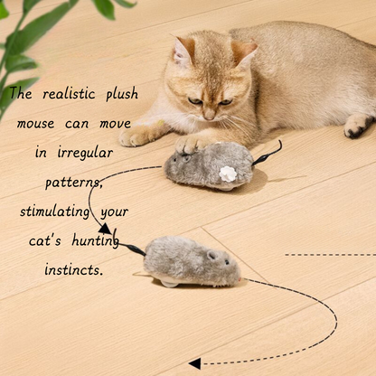 Interactive Wind-Up Mouse Toy for Cats - Fun and Engaging Playtime