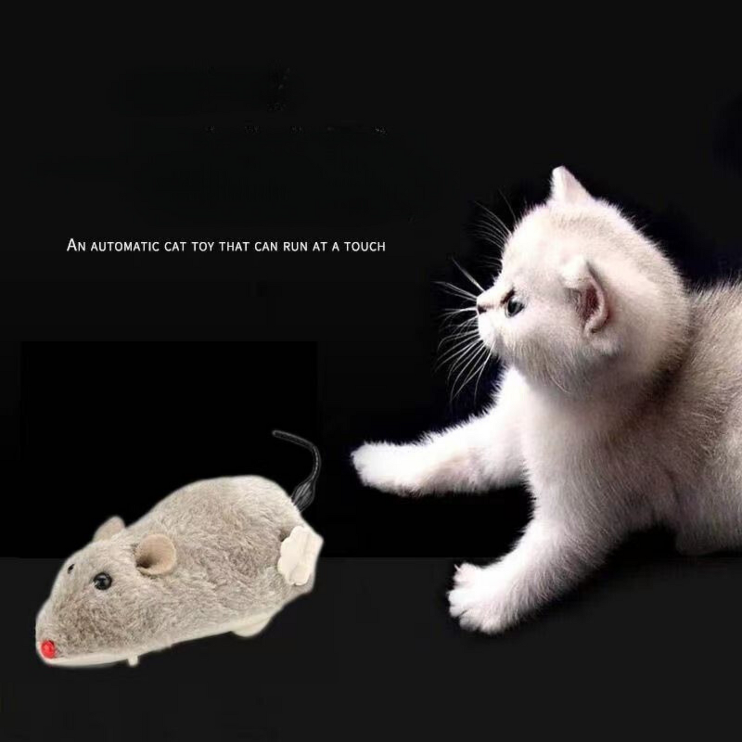 Interactive Wind-Up Mouse Toy for Cats - Fun and Engaging Playtime