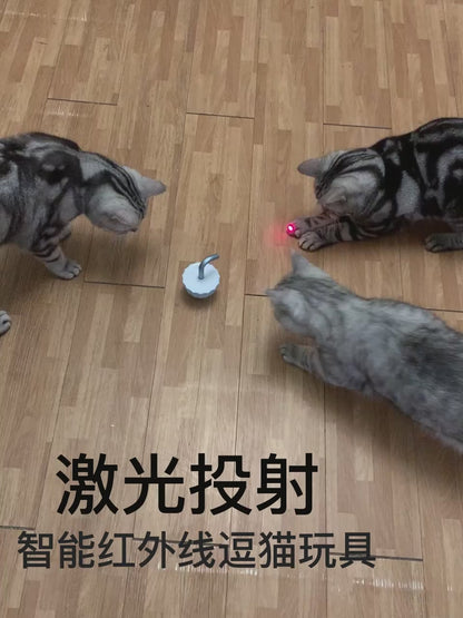 Smart Laser Cat Toy - Infrared Teaser with Non-Tip Base